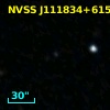 NVSS J111834+615426
