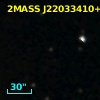 2MASS J22033410+1308398