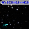 MY 022840.8+442047.0