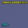 2MASS J00042323-6558059