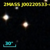 2MASS J00220533-4050257