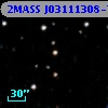2MASS J03111308-7318177