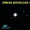 2MASS J03361182-6243222