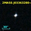 2MASS J03363280-4130255