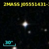 2MASS J05551431-3604326