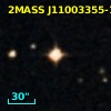 2MASS J11003355-1526281