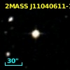 2MASS J11040611-1243501