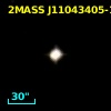 2MASS J11043405-1751233