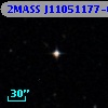 2MASS J11051177-0040286