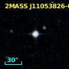 2MASS J11053826-0304255