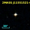 2MASS J11551521-0043540