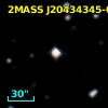2MASS J20434345-0811034