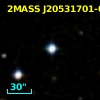 2MASS J20531701-0453216
