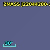 2MASS J22044280-3523264