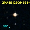 2MASS J22064521-0842345