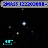 2MASS J22203080-2159355