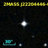 2MASS J22204446-0948129