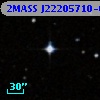2MASS J22205710-0951188
