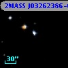 2MASS J03262386-6232297