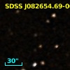 2SLAQ J082654.70-000733.2