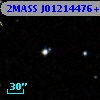 2MASS J01214476+0011432