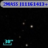 2MASS J11161413+3858000
