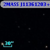 2MASS J11361203+5210289