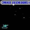 2MASS J11361605-0241370