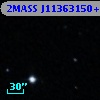 2MASS J11363150+6103494