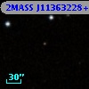 2MASS J11363228+3811392