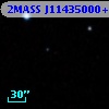 2MASS J11435000+3657205