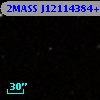 2MASS J12114384+1428400