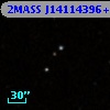 2MASS J14114396+6254521