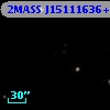 2MASS J15111636+5450542
