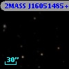 2MASS J16051485+2220223