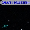 2MASS J16115358+3936230