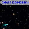 2MASS J20442686+0111422