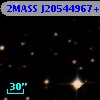2MASS J20544967+0018296