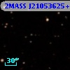 2MASS J21053625+0000371