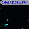2MASS J22011378+0017092