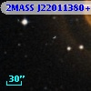 2MASS J22011380+0034598