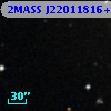 2MASS J22011816+0033504