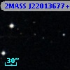 2MASS J22013677+0020095