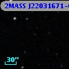 2MASS J22031671-0026400