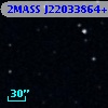 2MASS J22033864+0110293