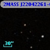 2MASS J22042261-0106269