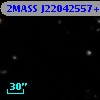 2MASS J22042557+1237404
