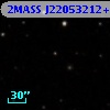 2MASS J22053212+1148034