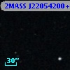 2MASS J22054200+0001132