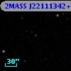 2MASS J22111342+0007498